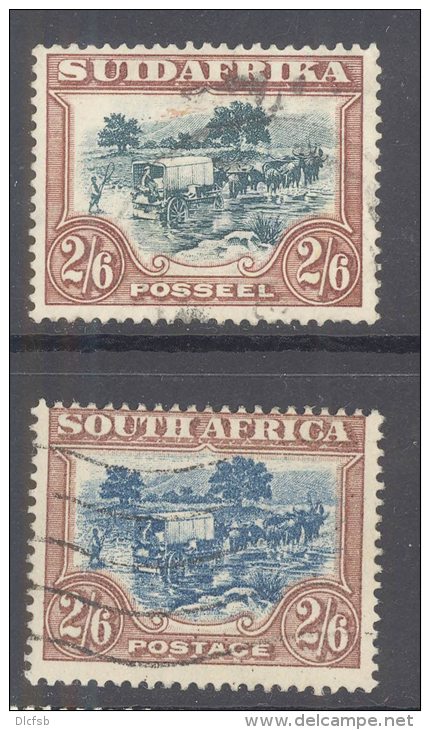 SOUTH AFRICA, 1930 2s6d With Centre In Green And Blue (""SUIDAFRIKA"") VFU - Oblitérés