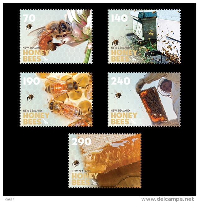 New Zealand 2013 - Insectes, Abeilles - 5val Neuf // Mnh - Unused Stamps