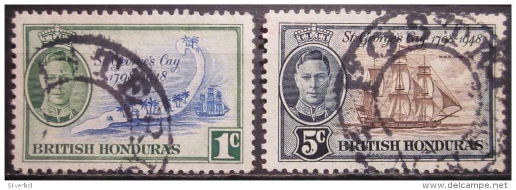 A6676 - British Honduras - 1949 - Sc. 131-134 - Honduras Britannique (...-1970)