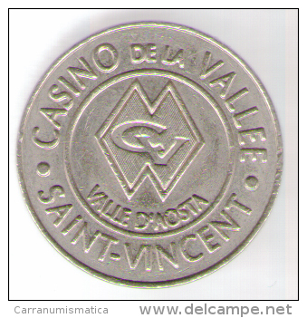 CASINO TOKEN - SAINT VINCENT - AOSTA - ITALIA VALORE 2 - Casino