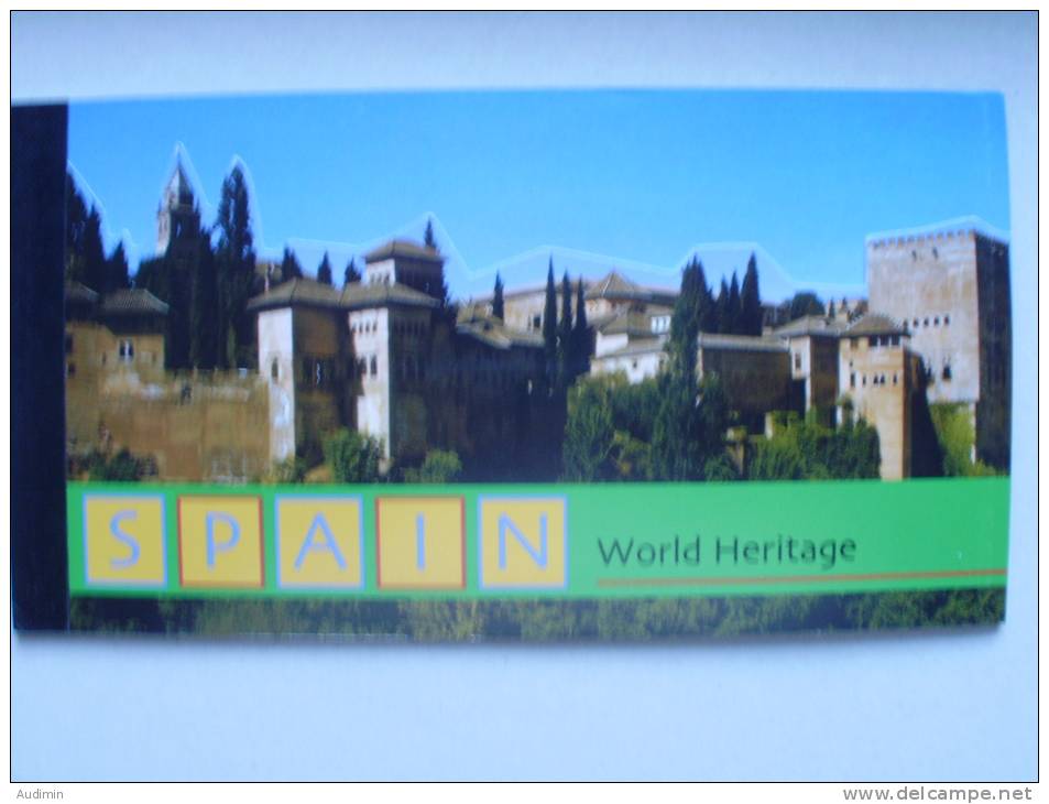 UNO-New York 848/53 MH 5 Booklet 5 ++/mnh, UNESCO-Welterbe: Spanien - Cuadernillos
