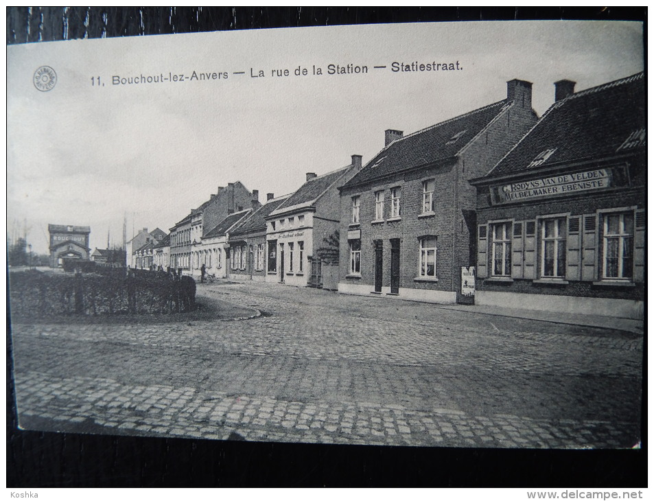 BOECHOUT - Statiestraat - Verzonden 1913  - Opschrift Meubelmaker - Hermans - Lot BA 43 - Boechout