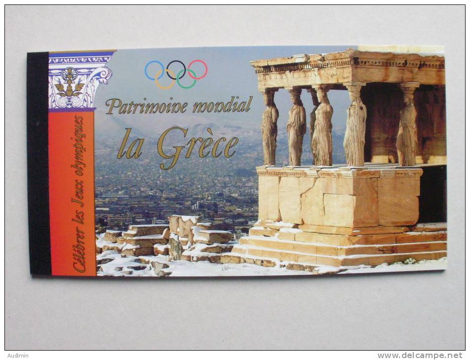 UNO-Genf 497/02 MH 9 Booklet 9 ** MNH, UNESCO-Welterbe: Griechenland - Carnets