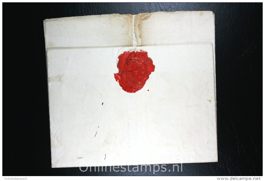 Nederland:complete Brief  Van Rotterdam Naar Aelst Aalst In Vlaanderen  , 1784, H Stempel En Waszegel - ...-1852 Vorläufer