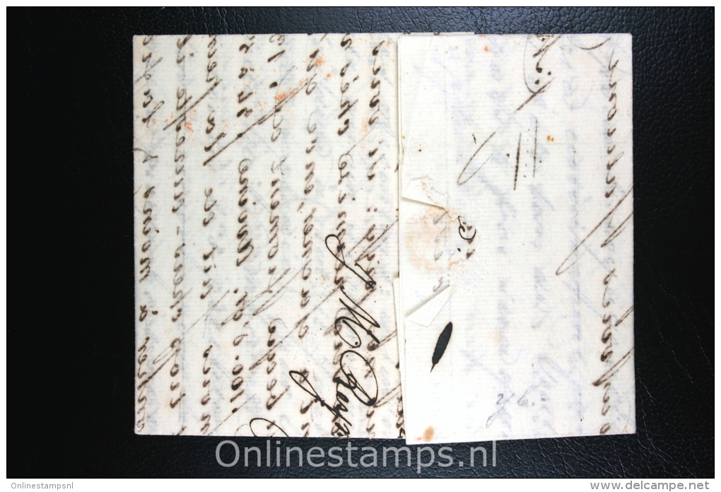 Nederland: Brief Amsterdam Naar Montpellier, 1822, L.P.B. 5 R, Transitstempel Pays-Bas Par Valenciennes - ...-1852 Vorläufer