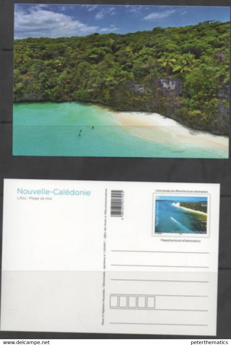 NEW CALEDONIA ,2013,  MNH, PRESTAMPED POSTCARD,LANDSCAPE, BEACH,TREES, HILLS, NICE! - Islands