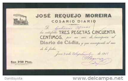 1918.- JEREZ (CÁDIZ) - Lettres & Documents