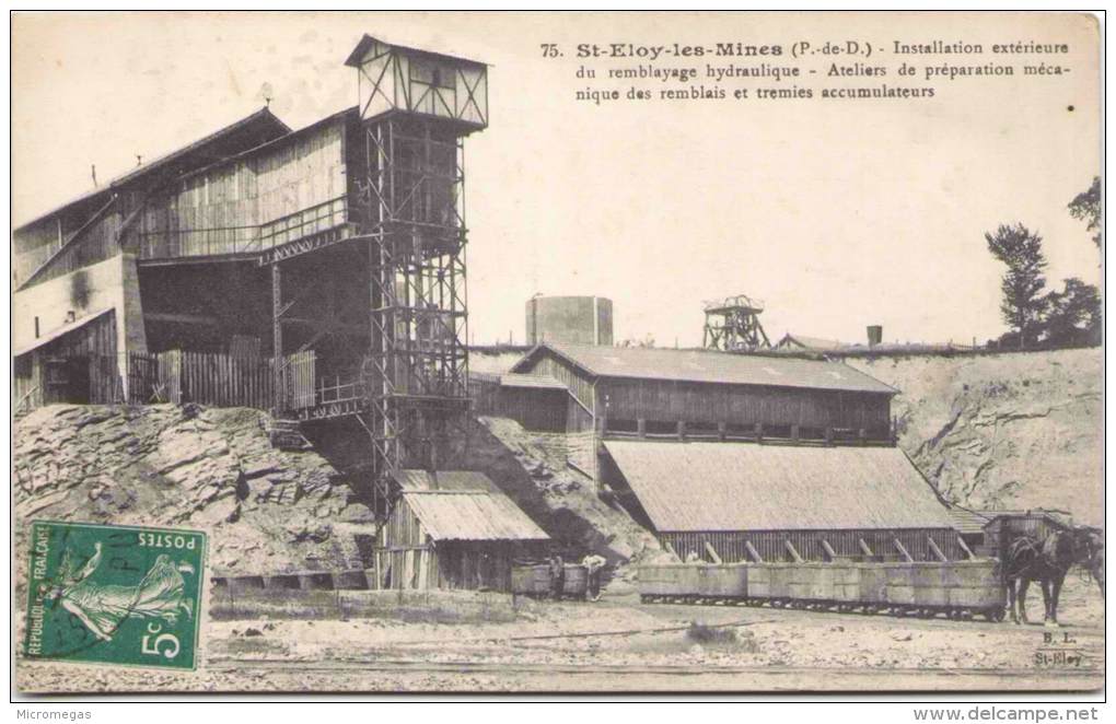 SAINT-ELOY-les-MINES - Installation Extérieure Du Remblayage Hydraulique - Ateliers De Préparation Mécanique - Saint Eloy Les Mines