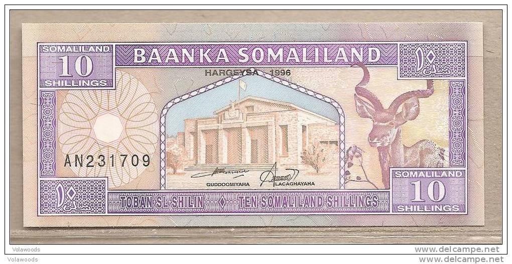 Somaliland - Banconota Non Circolata Da 10 Scellini - 1996 - Somalia