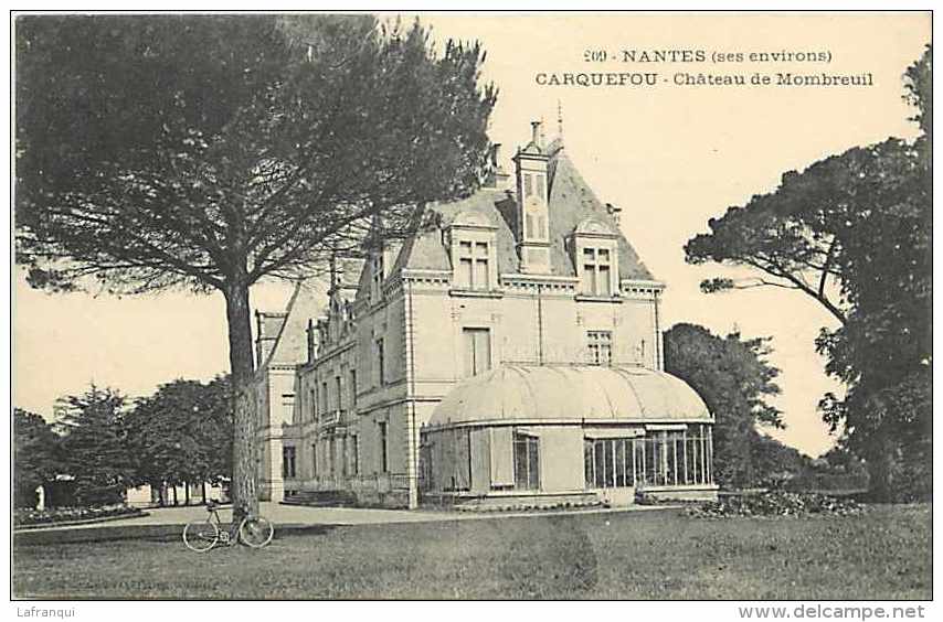 Loire Atlantique -ref A833- Environs De Nantes - Carquefou - Chateau De Mombreuil   - Carte Bon Etat  - - Carquefou