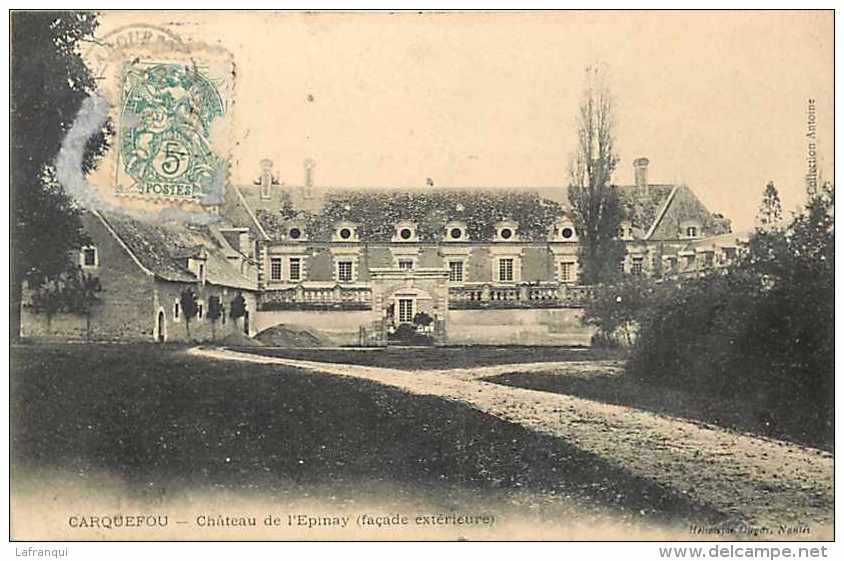 Loire Atlantique -ref A832- Environs De Nantes - Carquefou - Chateau De L Epinay  - Carte Bon Etat  - - Carquefou