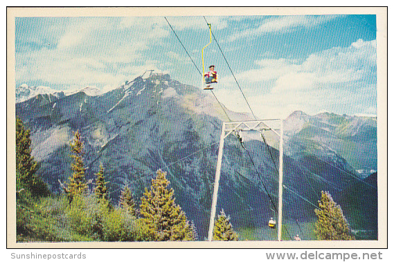 Canada Banff Chair Lift On Mt Norquay Alberta - Banff