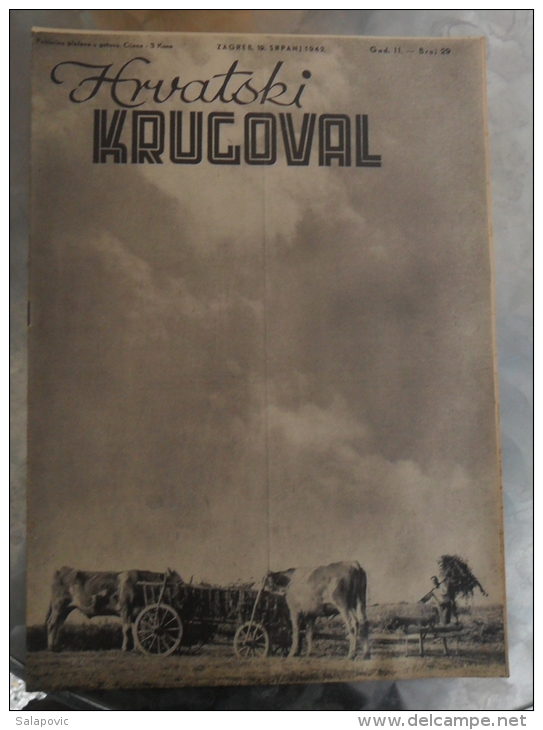HRVATSKI KRUGOVAL, NDH BROJ 29 1942 - Other & Unclassified
