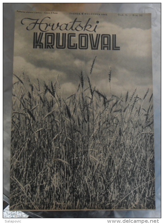 HRVATSKI KRUGOVAL, NDH BROJ 32 1942 - Other & Unclassified