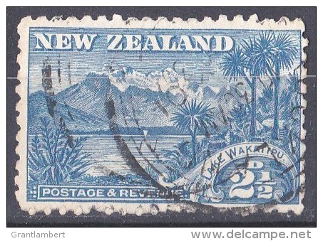 New Zealand 1898  2.5d Lake Wakatipu Used  SG 320 Type B - Used Stamps