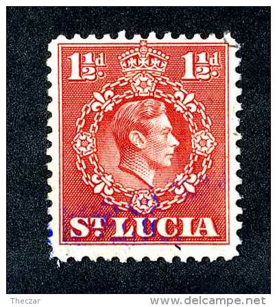 4768x)  St. Lucia 1943 - Scott # 113 ~ Used ~ Offers Welcome! - St.Lucia (...-1978)