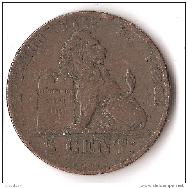 BELGIQUE  5 CENTS  1848 - 5 Cent