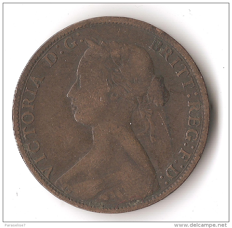 GRANDE-BRETAGNE  HALF PENNY  1861 - C. 1/2 Penny