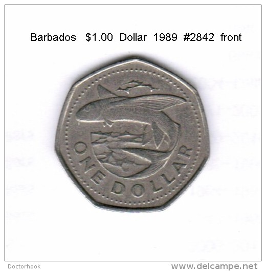 BARBADOS    $1.00  DOLLAR  1989  (KM # 14.2) - Barbados (Barbuda)