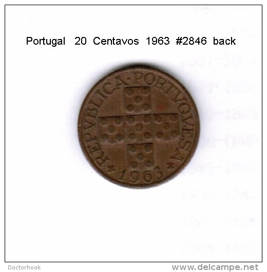 PORTUGAL    20  CENTAVOS  1963  (KM # 584) - Portugal