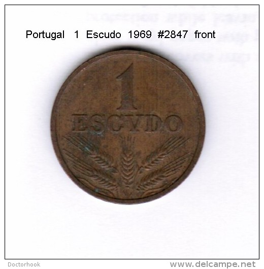PORTUGAL    1  ESCUDO  1969  (KM # 597) - Portugal