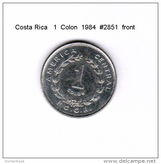 COSTA RICA    1  COLON  1984  (KM # 210.1) - Costa Rica