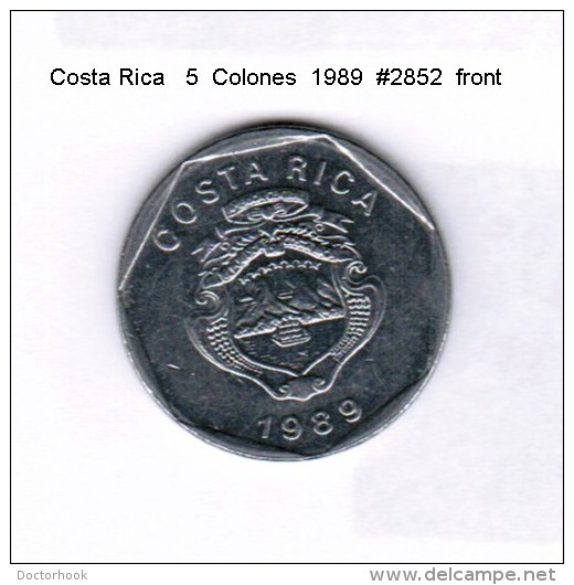 COSTA RICA    5  COLONES  1989  (KM # 214.1) - Costa Rica