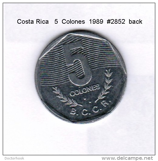 COSTA RICA    5  COLONES  1989  (KM # 214.1) - Costa Rica