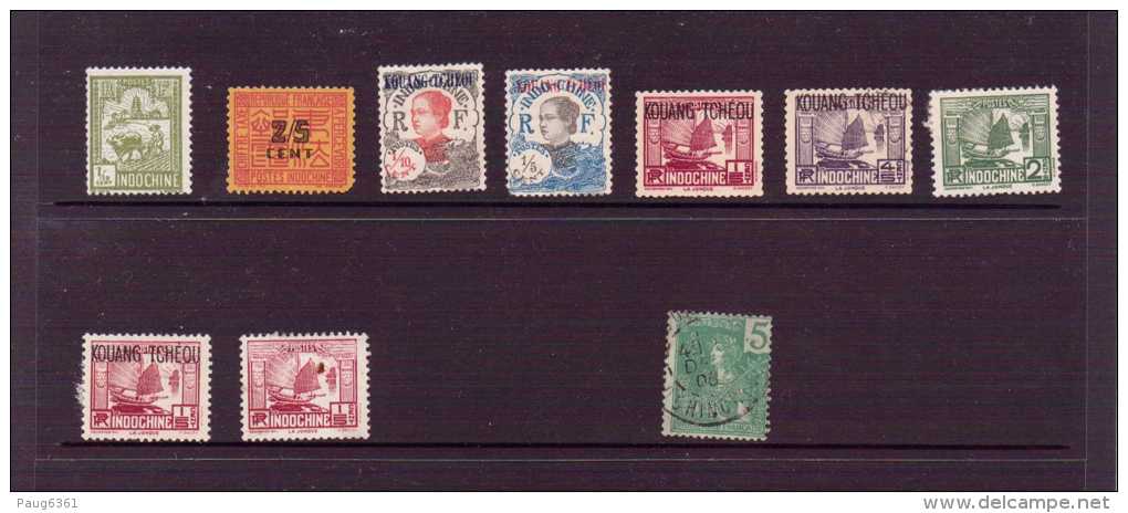 INDOCHINE LOT  YVERT N°  NEUF MH*/OBLITERE - Unused Stamps