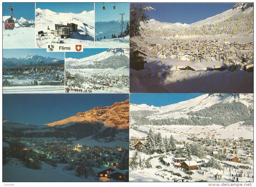 FLIMS Im WINTER 12 Karten - Flims