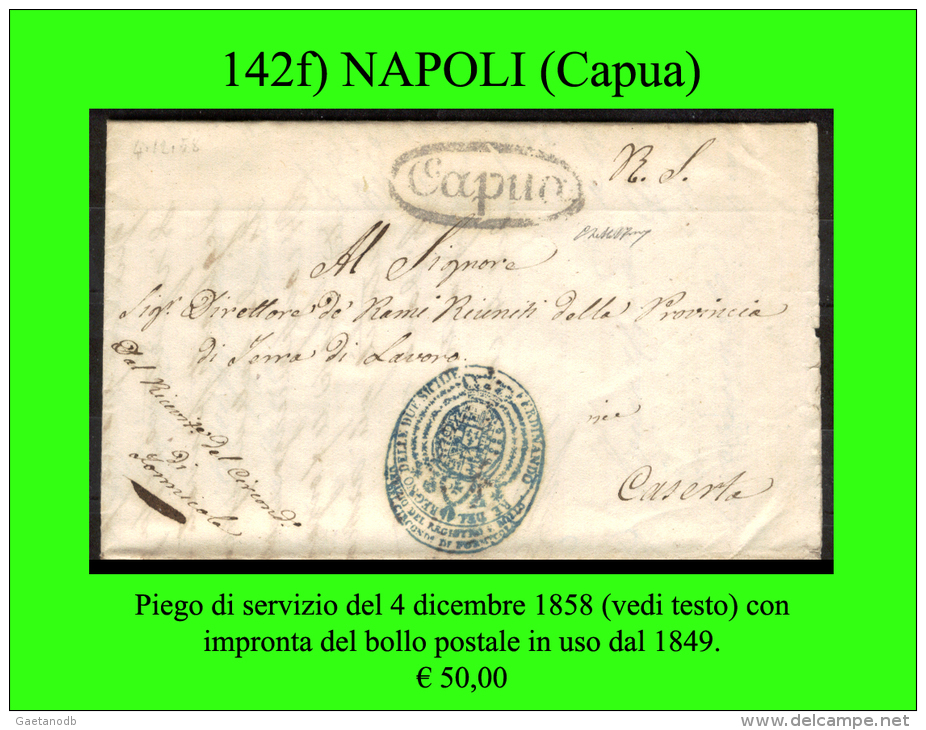 Capua-00142f - Piego (con Testo). - Napels