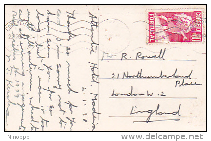 Portugal 1939 Postcard Sent To England - Postal Stationery