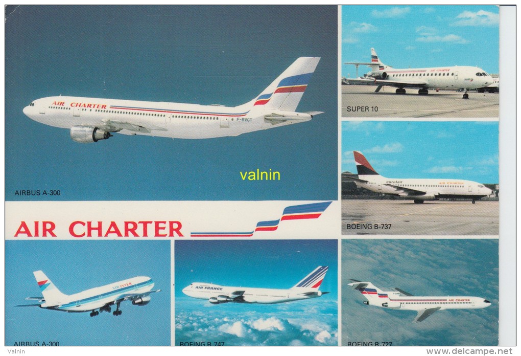 Flotte Utilisée Par Air Charter Filiale D Air France Et D Air Inter - 1946-....: Moderne