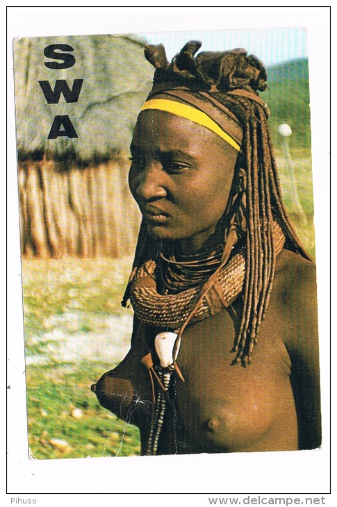 AFR-703    OVAHIMBA Woman (demi-nude) - Namibie