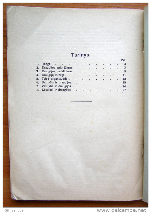 Lithuanian Book / Catholic Society (Katalikiskos Draugijos) 1930 - Alte Bücher