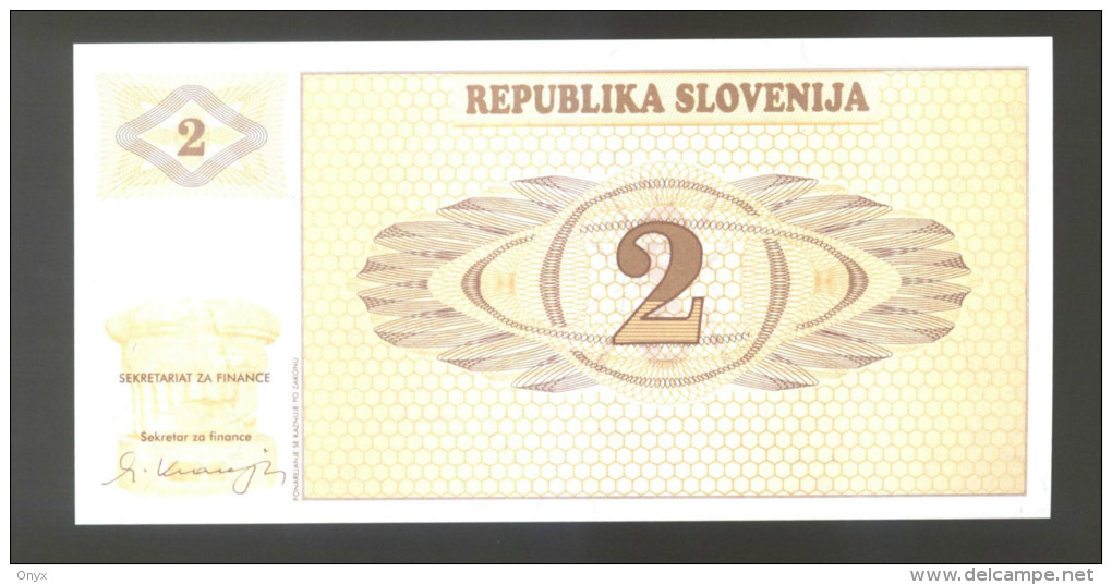 SLOVENIE / SLOVENIA - 20 TORLARJEV 1990 -  Pick 2, UNC. - Slowenien