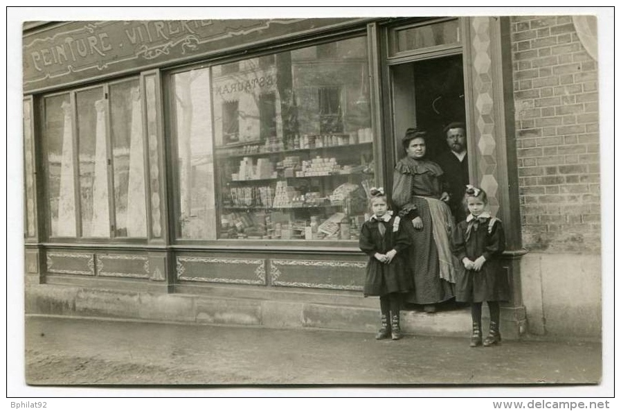 !!! CARTE PHOTO DE  SURESNES : COMMERCE CAYOT, 17 BD DE VERSAILLES - Suresnes