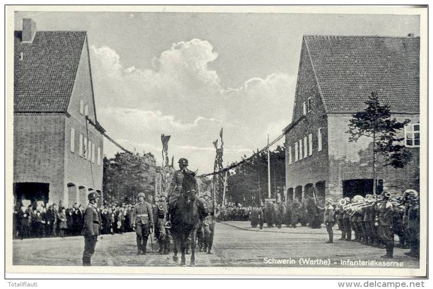 Schwerin An Der Warthe Ostbrandenburg Wehrmacht Parade Kapelle Skwierzyna TOP-Erhaltung Ungelaufen - Neumark