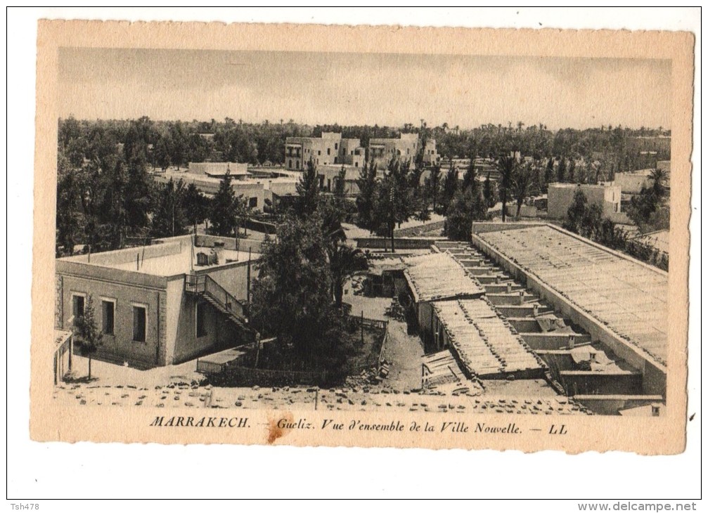 MAROC----MARRAKECH--Gueliz--vue D'ensemble De La Ville Nouvelle---voir 2 Scans - Marrakech