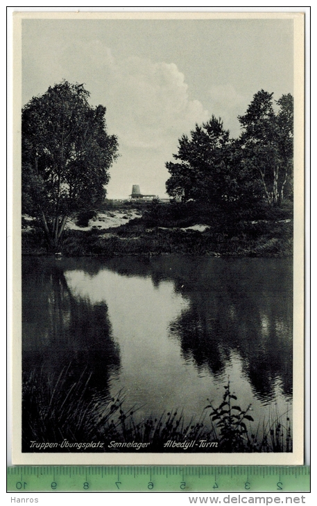 Truppen-Übungsplatz Sennelager, Albedyll-Turm Um 1930/1940 Verlag: Driesen Nr. 83035, Berlin, POSTKARTE Erhaltung: I-II - Weltkrieg 1939-45