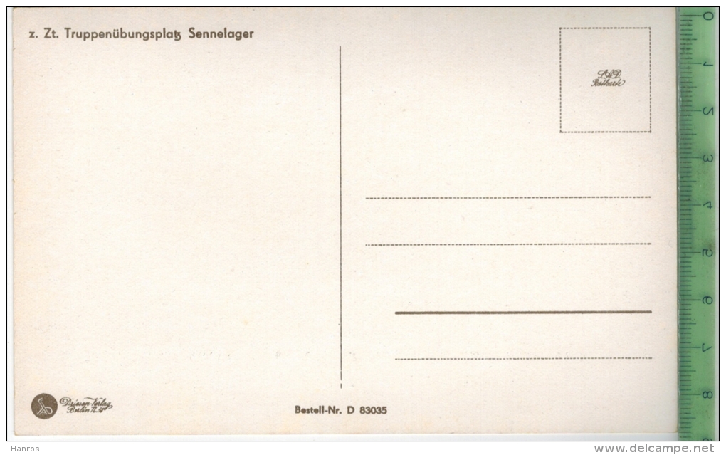 Truppen-Übungsplatz Sennelager, Albedyll-Turm Um 1930/1940 Verlag: Driesen Nr. 83035, Berlin, POSTKARTE Erhaltung: I-II - Weltkrieg 1939-45