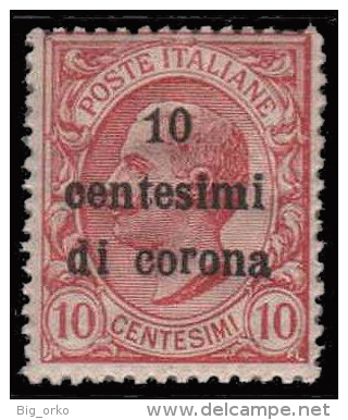 Italia - Dalmazia: 10 C. Di Corona Su 10 C. - 1921/22 - Dalmatië