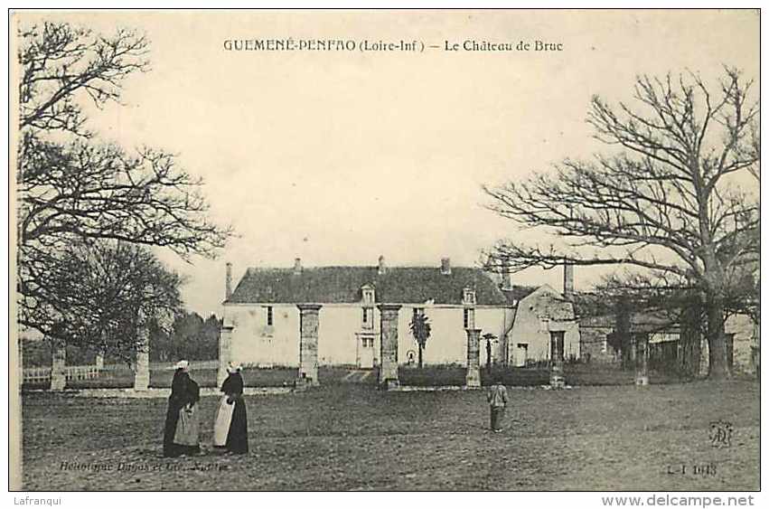 Loire Atlantique -ref A631- Guemene Penfao - Le Chateau De La Brue  -carte Bon Etat  - - Guémené-Penfao