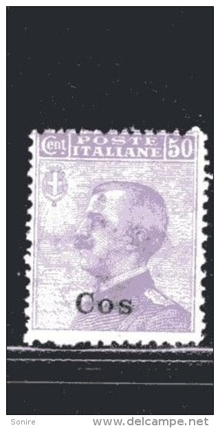 1912 EGEO COO 50 CENT NUOVO MNH ** - Aegean (Coo)