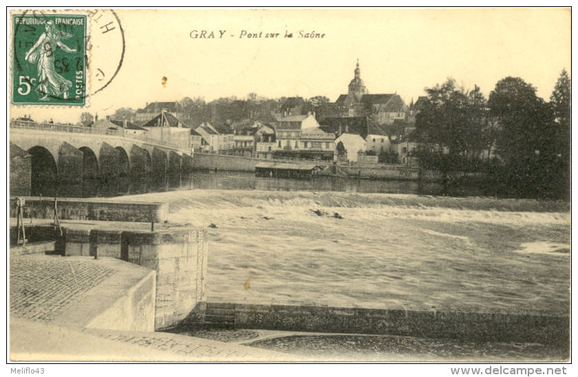 70/CPA - Gray - Pont Sur La Saone - Gray