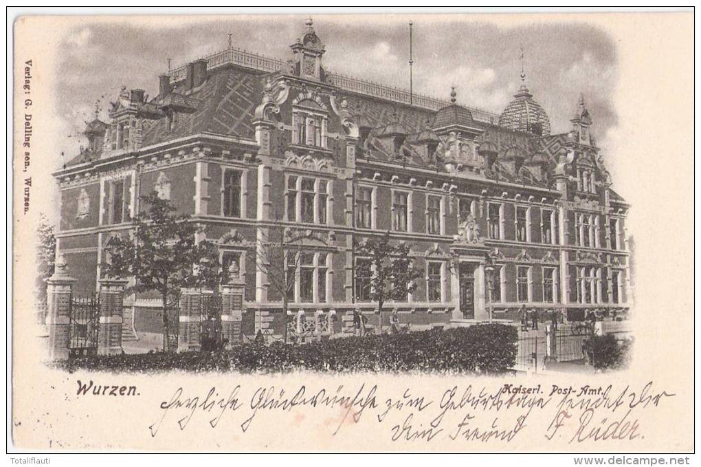 WURZEN Kaiser Liches Post Amt 9.5.1905 Gelaufen - Wurzen