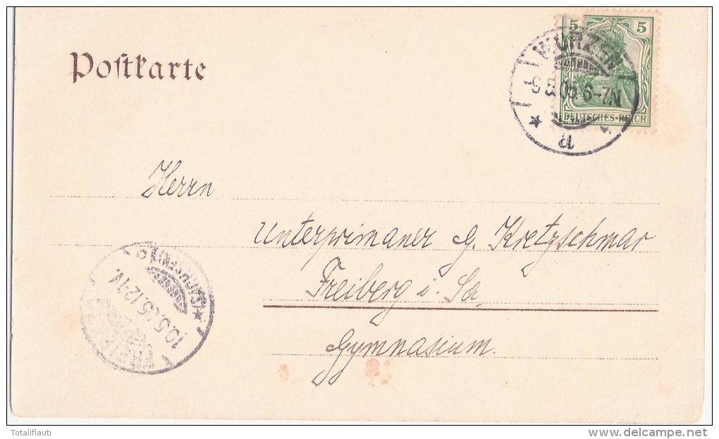 WURZEN Kaiser Liches Post Amt 9.5.1905 Gelaufen - Wurzen