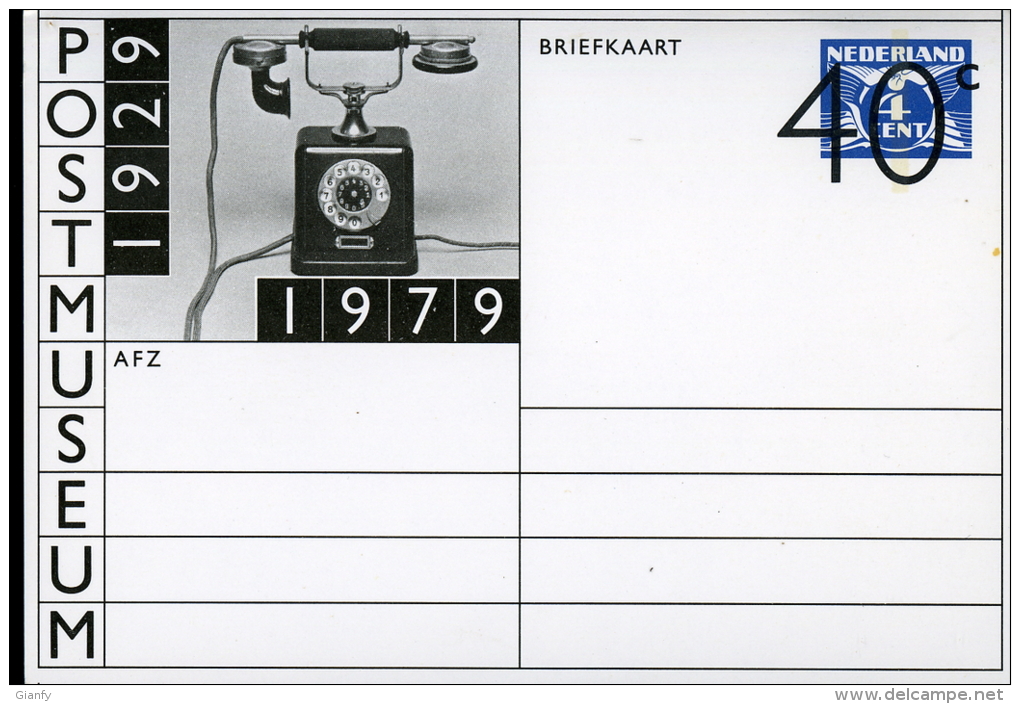 OLANDA NEDERLAND BRIEFKAART 40 C 1979 POSTMUSEUM STATIONERY GANZSACHE INTERO - Postal Stationery