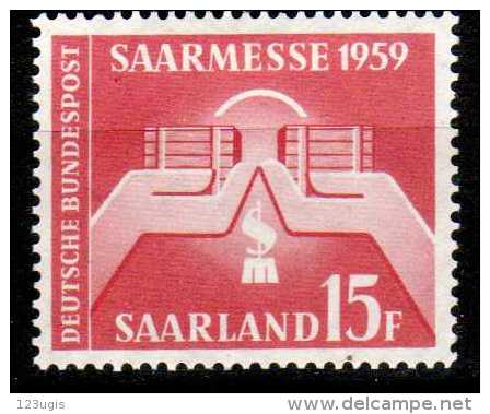 Saarland 1959 Mi 447 * [121013L] @ - Ongebruikt