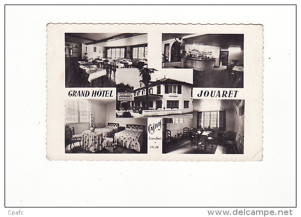 Carte 1950 CASTETS / GRAND HOTEL JOUARET Multivues :chambre,bar,salon,hôtel ,salle à Manger - Castets
